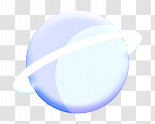 Uranus Icon Planet Icon Space Elements Icon Transparent PNG