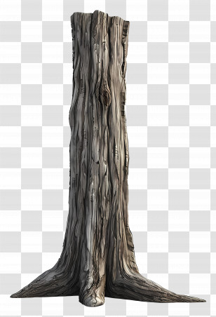Tree Trunk - Textured Tree Trunk Transparent PNG