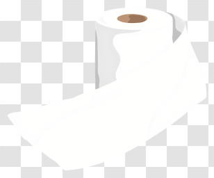 Toilet Tissue - Toilet Paper Roll With Unrolled Sheet Transparent PNG