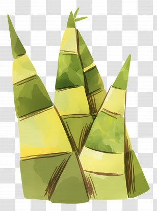 Bamboo Shoots - Bamboo Shoots Illustration In Watercolor Style Transparent PNG