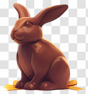 Chocolate Bunny - Chocolate Bunny For Easter Transparent PNG