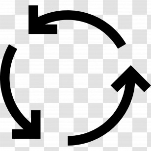 Circle Arrow - Circular Arrow Icon Representing Recycling And Sustainability Transparent PNG