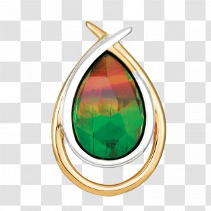 Emerald Korite Ammolite Gemstone Pendant Transparent PNG