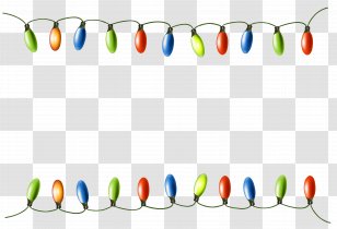 Christmas Lights Garland Clip Art - Scrapbooking - Cliparts Border String Transparent PNG