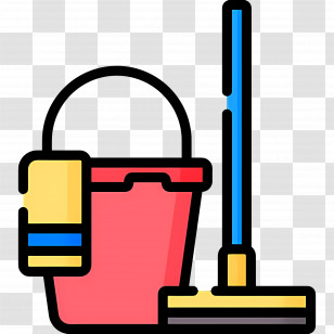 Cleaning Mop - Mop And Bucket For Cleaning Transparent PNG