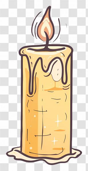 Candle - Burning Candle Illustration Transparent PNG