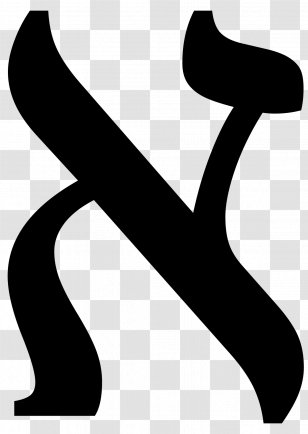 Hebrew Alphabet Symbol Judaism Aleph - Religion Transparent PNG