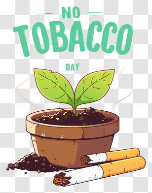 World No Tobacco Day - No Tobacco Day Awareness Illustration Transparent PNG