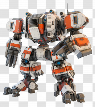 Mechwarrior - Futuristic Battle Robot Transparent PNG