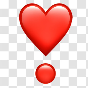Emoji - Heart Exclamation Mark Emoji Transparent PNG