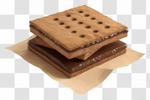 Bourbon Biscuit - Stack Of Chocolate Biscuits Transparent PNG