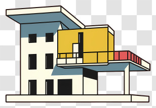 Modern Building - Modern House With Unique Design Transparent PNG