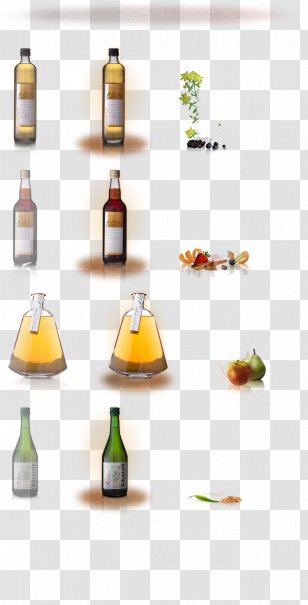 Glass Bottle Liqueur Wine - Drinkware Transparent PNG