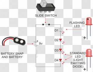 Light-emitting Diode LED Circuit Diagram Wiring - Light Transparent PNG