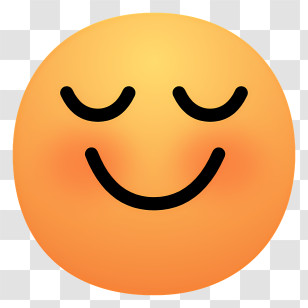 Cartoon - Happy Smiling Face Emoji Design Transparent PNG