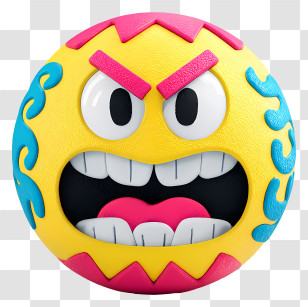 Crazy Emoji - Angry Emoji Face Transparent PNG