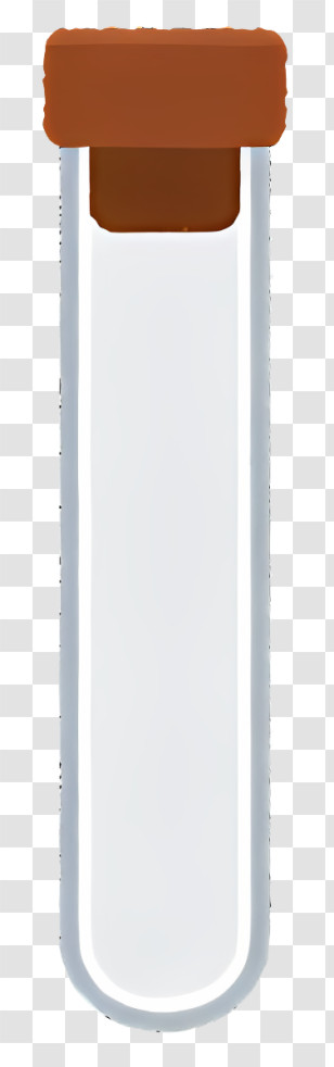 Medical - Transparent Test Tube With Brown Cap Transparent PNG