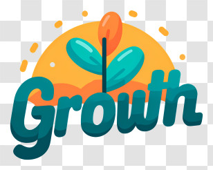 Growth Logo - Growth Wordmark Logo Transparent PNG