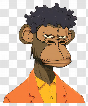 Cartoon Ape - Cartoon Anthropomorphic Monkey Illustration Transparent PNG