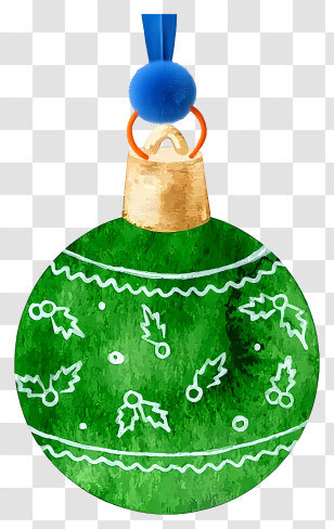 Christmas Ball - Green Christmas Ornament Decoration Transparent PNG