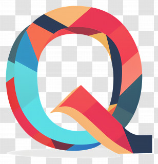 Letter Q - Multicolor Letter Q Illustration Transparent PNG
