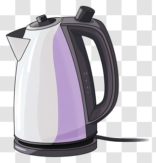 White Kettle - Modern Electric Kettle Transparent PNG