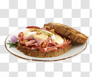 Breakfast Sandwich Buffalo Burger Montreal-style Smoked Meat Pan Bagnat Roast Beef - Finger Food - Ham Transparent PNG
