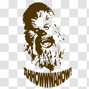 Chewbacca How To Speak Wookiee: A Manual For Intergalactic Communication Humour T-shirt - Mammal Transparent PNG