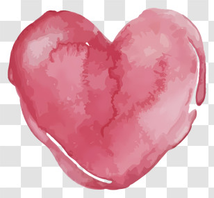 Cartoon - Red Heart Symbol For Love And Affection Transparent PNG