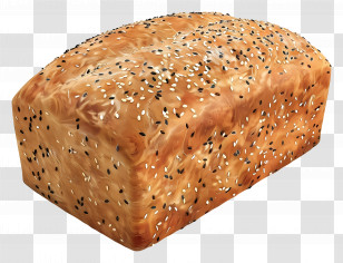 Multigrain Bread - Sesame Seed Bread Loaf Illustration Transparent PNG