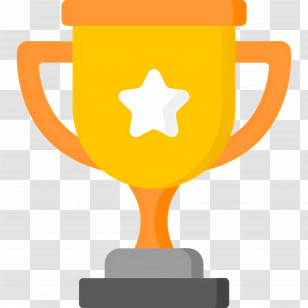 Trophy Cup - Trophy With Star Icon Transparent PNG