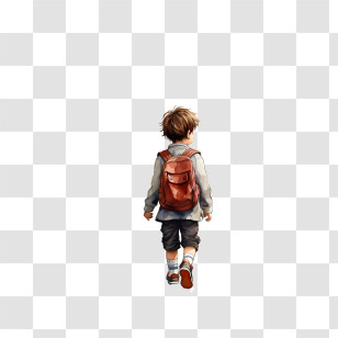 International Walk To School Day
 - Boy With Backpack Walking Away Transparent PNG