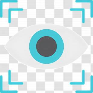 Eye Scanner - Eye With Blue Frame Icon Transparent PNG