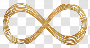 Golden Infinity Symbol - Golden Infinity Symbol Illustration Transparent PNG