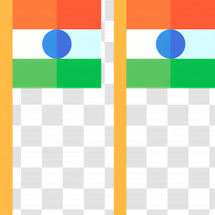 India Flag - Orange And Green Flags Transparent PNG