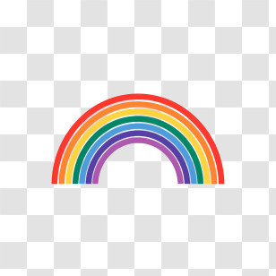 Rainbow - Colorful Rainbow Arc Illustration Transparent PNG