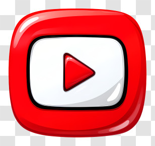 Youtube Logo - Red Play Button Icon Transparent PNG