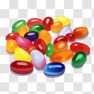 Jelly Beans - Colorful Jelly Beans Variety Candy Transparent PNG