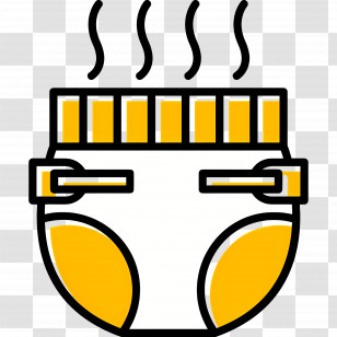Diaper - Steaming Diaper Icon Transparent PNG