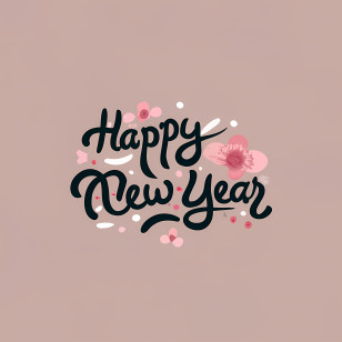 Happy New Year - Decorative Happy New Year Greeting Transparent PNG