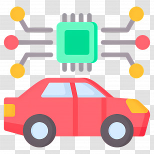 Artificial Intelligence - Smart Car Icon Transparent PNG