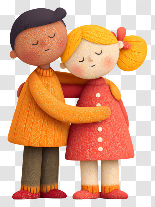 International Day Of Friendship - Warm Embrace Of A Loving Couple Transparent PNG