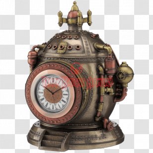 The Time Machine Steampunk Travel Clock Gift - Figurine Transparent PNG