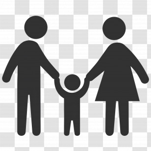 Family - Family Icon With Parents And Child Transparent PNG