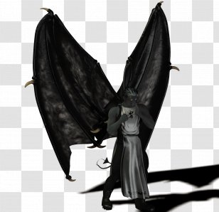 Character Author Black Hair Wing Grey - Supernatural Creature - Wings Transparent PNG