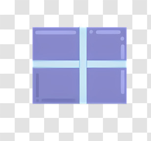 Icon - Simple Window With Blue Frame Transparent PNG