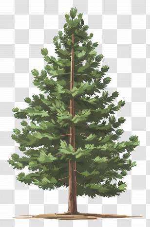 Pine Tree - Green Pine Tree Illustration Transparent PNG