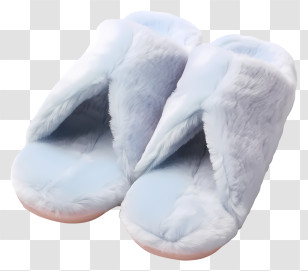 Pastel Soft Fluffy Slippers - Cozy Fuzzy Slippers For Home Comfort Transparent PNG