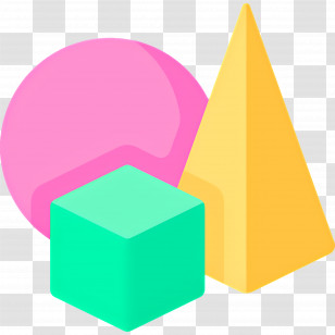 Geometry - Colorful Geometric Shapes Icon Transparent PNG