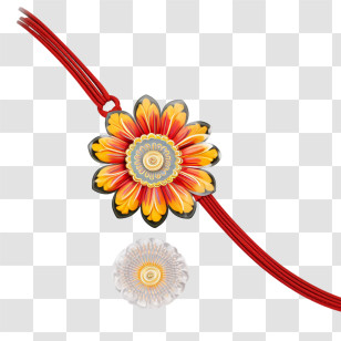 Raksha Bandhan - Colorful Flower Bracelet Transparent PNG